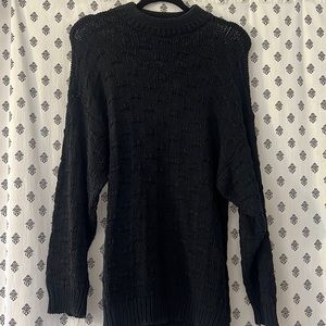 VTG Across America Knit Maven Black Cotton Knit Sweater